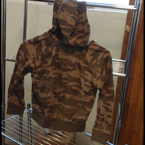 Boys Camo Zip Up Hoodie size 6 - Picture 4 of 6